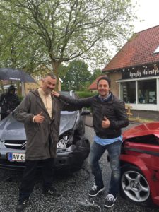 car stunt for danish traffic safety