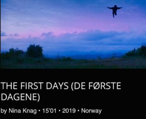 De første dagene poster